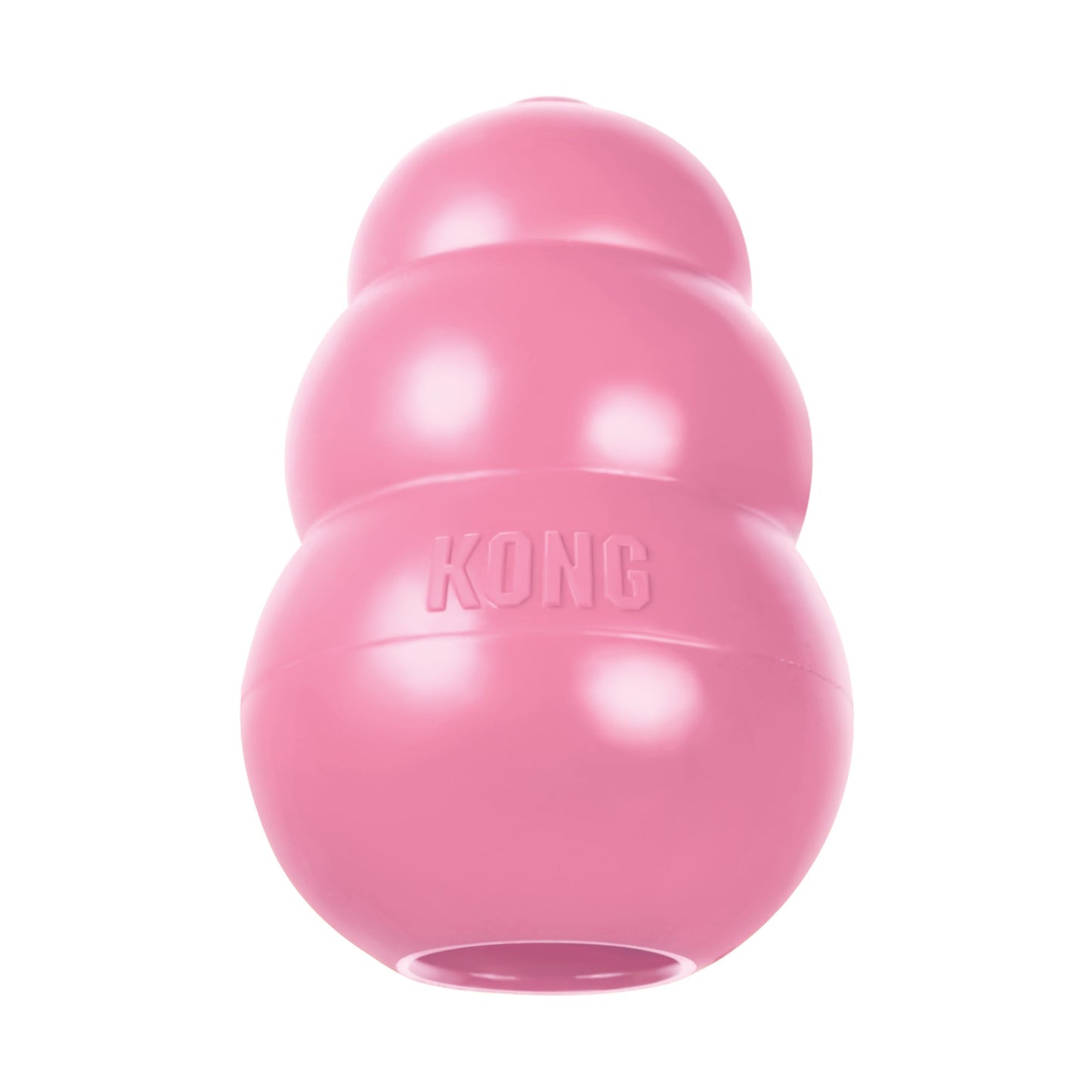 KONG Puppy - Natural Teething Rubber Chew Toy for Dogs - Stuffable Dog Toy for Extended Playtime - Chew &amp;amp; Fetch Toy for Puppies - for Large Puppies - Pink