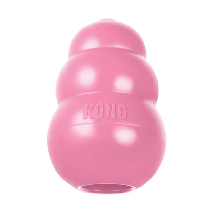 KONG - Puppy Toy Natural Teething Rubber - Fun to Chew, Chase and Fetch - for Small Puppies - Pink