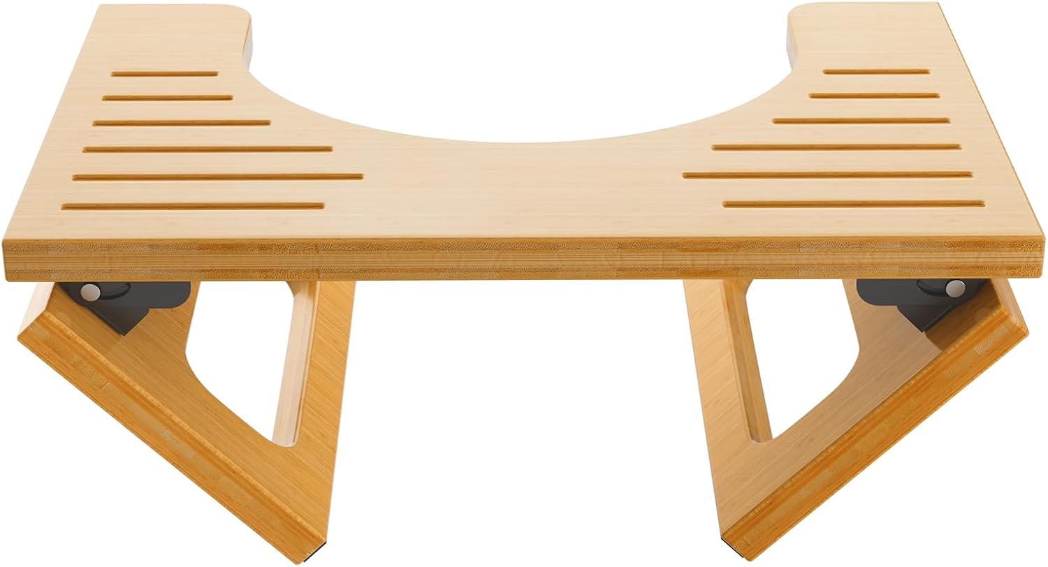 AmazerBath_7_Inches_Bamboo_Toilet_Stool_Squat_for_Adult,_Foldable_Squatting_Potty_Stools_for_Bathroom,_0.79"_Thickness_Poop_Stool_with_Non-Slip_Strip,_Space-Saving,_No_Assembly_Required,_Natural_Color