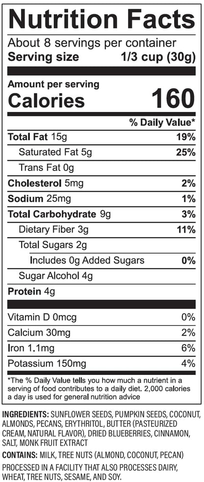NuTrail_Nut_Granola_Cereal,_Blueberry_Cinnamon,_No_Sugar_Added,_Keto,_Low_Carb,_Gluten_Free,_Grain_Free,_Healthy_Breakfast_8_oz._1_Count
