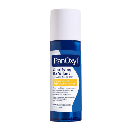 PanOxyl_Clarifying_Exfoliant_with_2%_Salicylic_Acid,_BHA_Liquid_Exfoliant_for_Face,_Unclogs,_Minimizes_Appearance_of_Pores,_Blue_Algae_and_Antioxidants_Help_Calm_Redness,_For_Acne_Prone_Skin,_4_fl_oz
