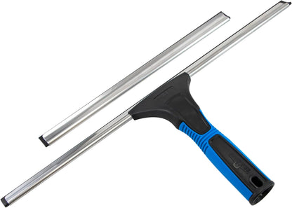 Unger_Professional_Connect_and_Clean_18”_EZ_Change_Window_and_Glass_Cleaning_Squeegee,_Large_and_Small_Windows,_Rubber_Blade_Tool_for_Streak-Free_Results,_Includes_12”_Channel