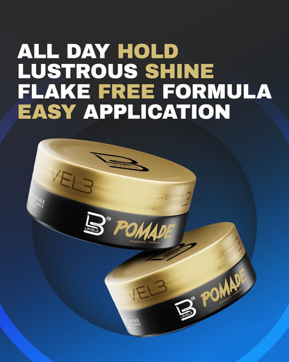 L3 Level 3 Pomade - Improves Hair Strength and Volume Long-Lasting Hold
