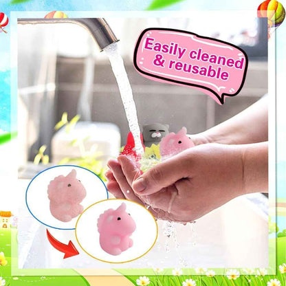 80Pcs Kawaii Squishy Mochi Toy Bulk - Party Favors for Kids Ages 4–8, Fidget Sensory