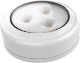 Brilliant Evolution Wireless LED Puck Light 3 Pack | Works with Remote Control | Under Cabinet, Closet Light | Battery Powered | Under Counter Lighting | Stick On Lights