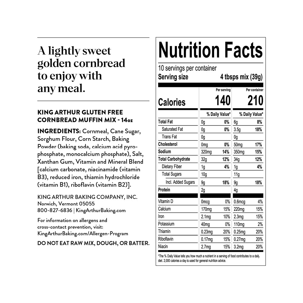 King_Arthur_Flour,_Cornbread_+_Muffin_Mix,_Gluten_Free,_14_Ounce