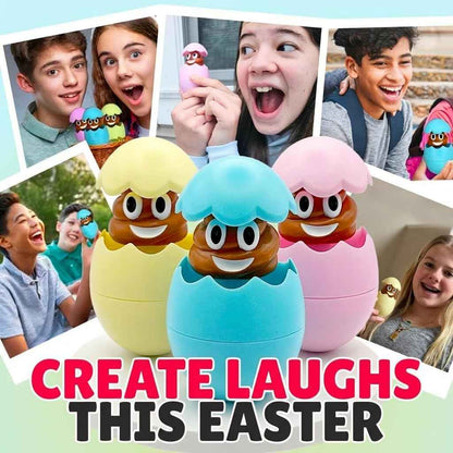 Egg Pops Farting Toy – Pops Up & Farts, Easter Basket Stuffers for Teens & Kids, Interactive Poop Character in Egg Shell, Silly Novelty Gag Gift for Boys & Girls, Easter Toys Essentials