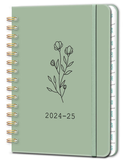 Monthly Planner 2024-2025, 12 Months Weekly &amp;amp; Monthly Planner from Now to June 2025, Academic Agenda Planner Notebook with Tabs, Spiral Bound, 8.4&amp;#34;x6.1&amp;#34;