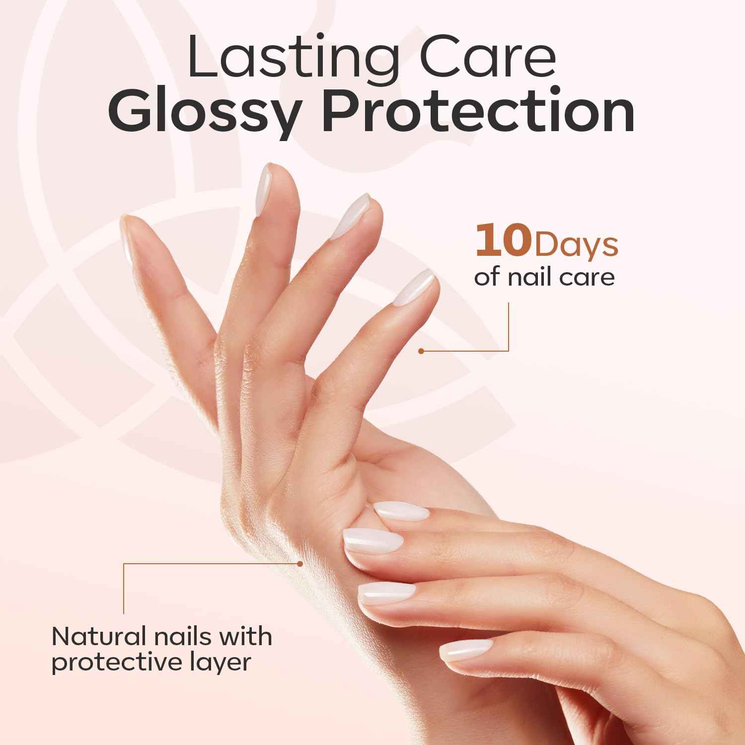 modelones Nail Strengthener, Milky White Nail Polish Nail Repair for Damaged Nails Hardener Air Dry Nail Growth Polish Natural Nail Concealer Foundation Gifts for Women 15ml