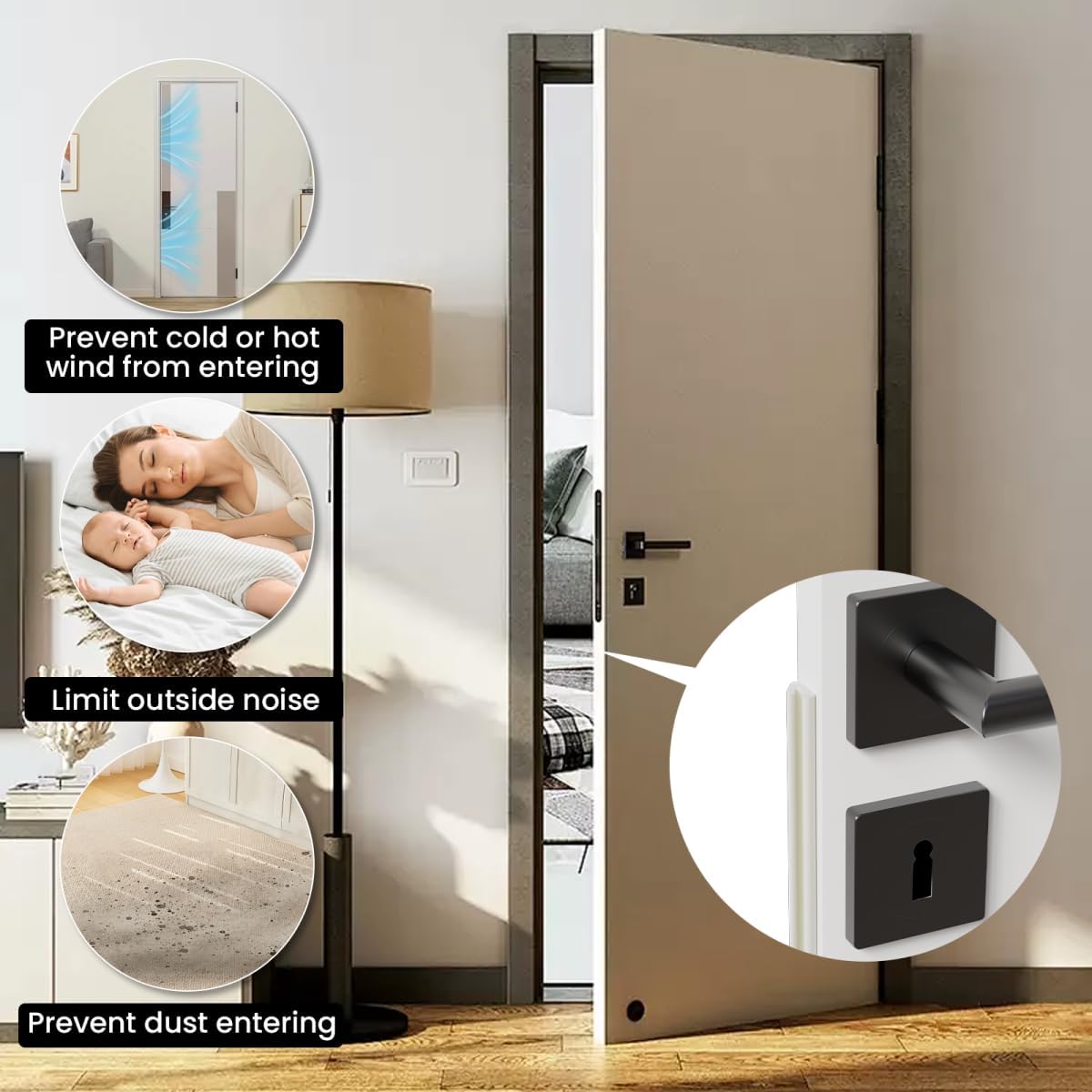 V_Shape_Thin_Foam_Weather_Stripping_Door_Frame_Seal_Strip_19.7FT_White,_Draft_Stopper,_Insulation_Winter,_Weatherstripping,_Gap_Sealing,_Soundproofing,_Self-Adhesive_Used_for_Exterior_Front_Door_Side