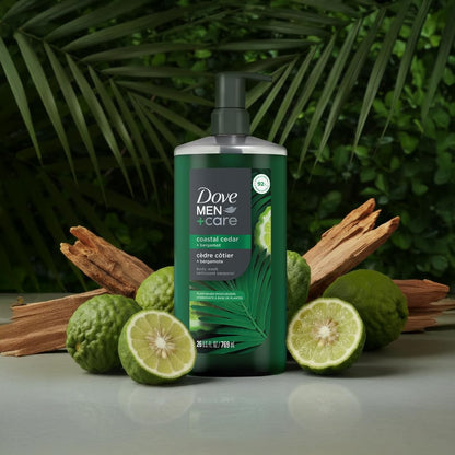 DOVE_MEN_Moisturizing_Body_Wash_|_#1_Dermatologist_Body_Wash_for_Men,_Sulfate,_Paraben,_&_Dye_Free_|_Coastal_Cedar_+_Bergamot,_26oz