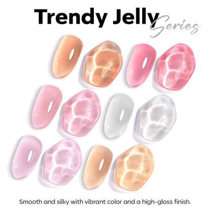 modelones Gel Nail Polish Nail Polish Natural Color Translucent Soak Off LED Clear Coat Soap Nails Art White French Gel Polish 15ml