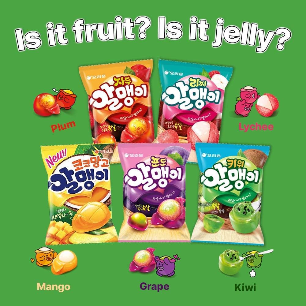 Korean_Fruit_Jelly_Candy_–_Assorted_Chewy_Gummy_Snacks_–_5_Fruity_Flavors_(Grape,_Plum,_Lychee,_Kiwi,_Mango)_–_Individually_Wrapped_–_Perfect_for_Kids_&_Adults_(5_Flavor_Mix–1.26oz(36g)_×_5pack)