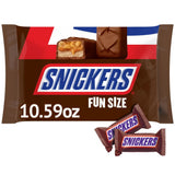 SNICKERS Original Chocolate Candy Bars, Fun Size, Halloween Candy, 10.59 oz Bag