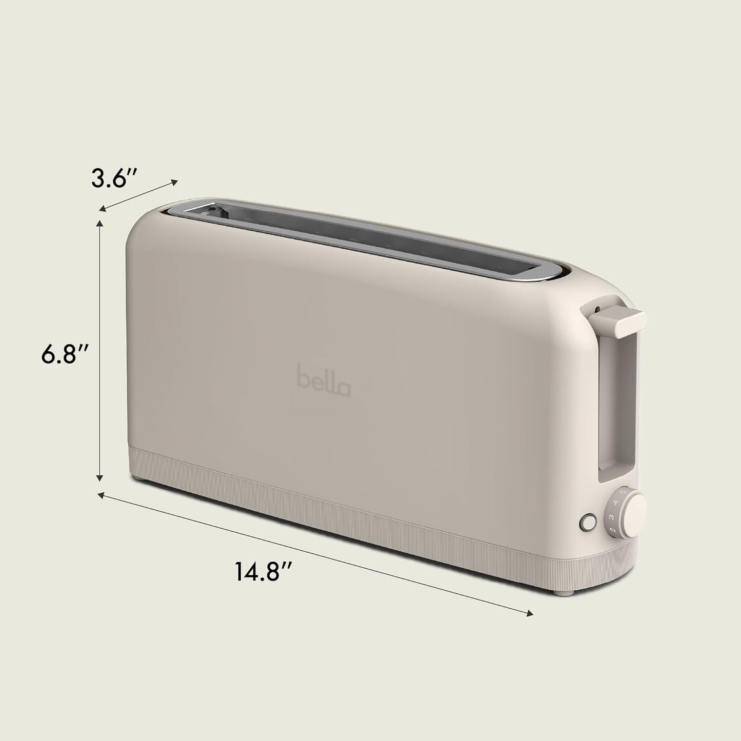 bella_2_Slice_Slim_Toaster,_Fits-anywhere™_Kitchenware,_6_Setting_Shade_Control_with_Reheat_&_Cancel_Buttons,_Fits_sourdough,_10”_Long_Slot,_Anti_Jam_&_Auto_Shutoff,_900_Watt,_Oatmilk