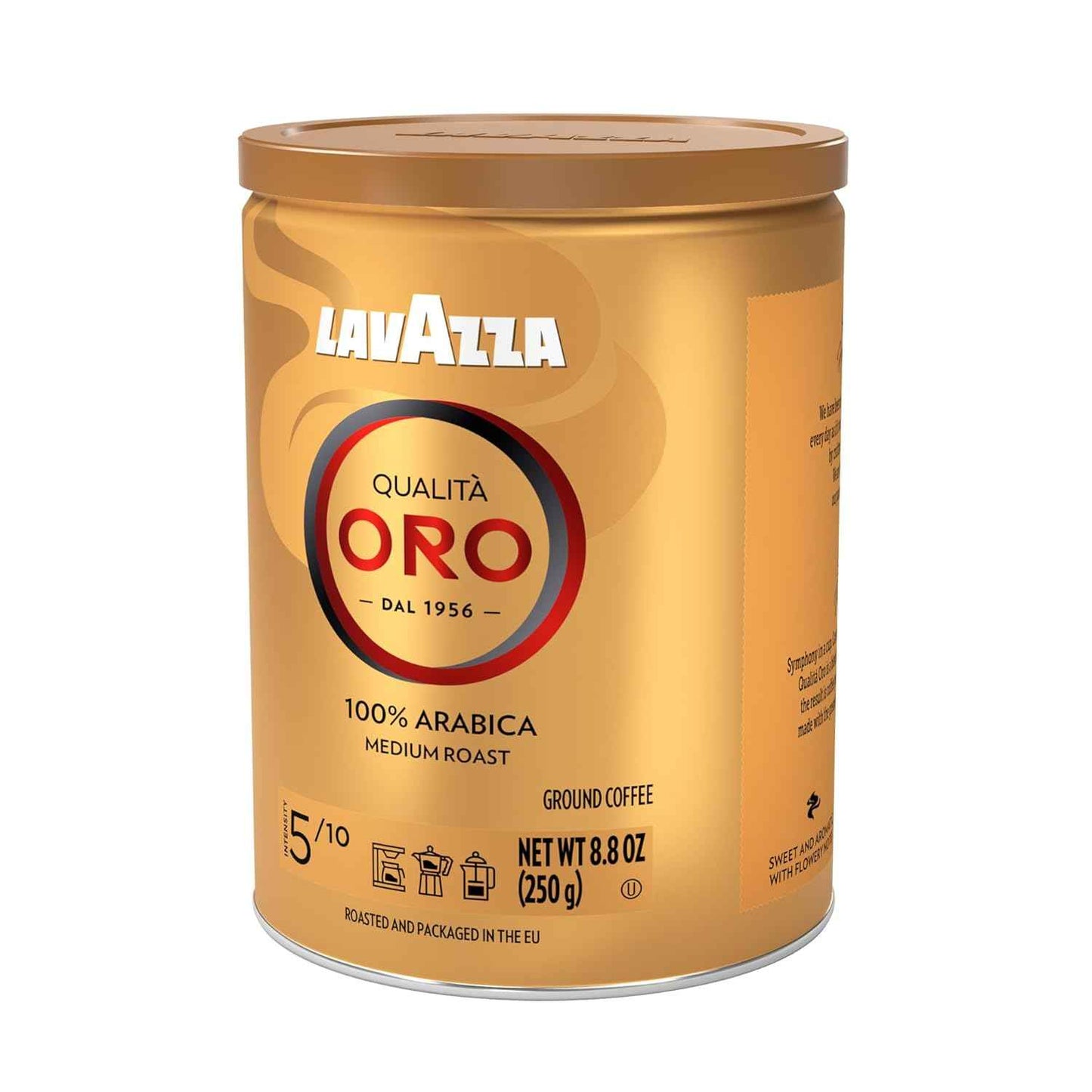 Lavazza Qualità Oro Ground Coffee, Medium Roast, 100% Arabica
