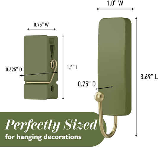Command_Mixed_Hooks_Pack,_10_Sage_Hooks,_12_Strips_(2_Medium_Hooks,_8_Spring_Clips),_Wall_Hooks_for_Hanging_Christmas_Decorations