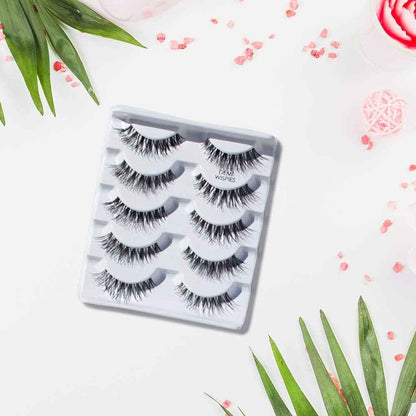 Ardell Wispy False Eyelashes for Everyday Wear, Flared Demi Wispies Strip Design with Seamless Invisiband, Medium Volume, 12 Pairs