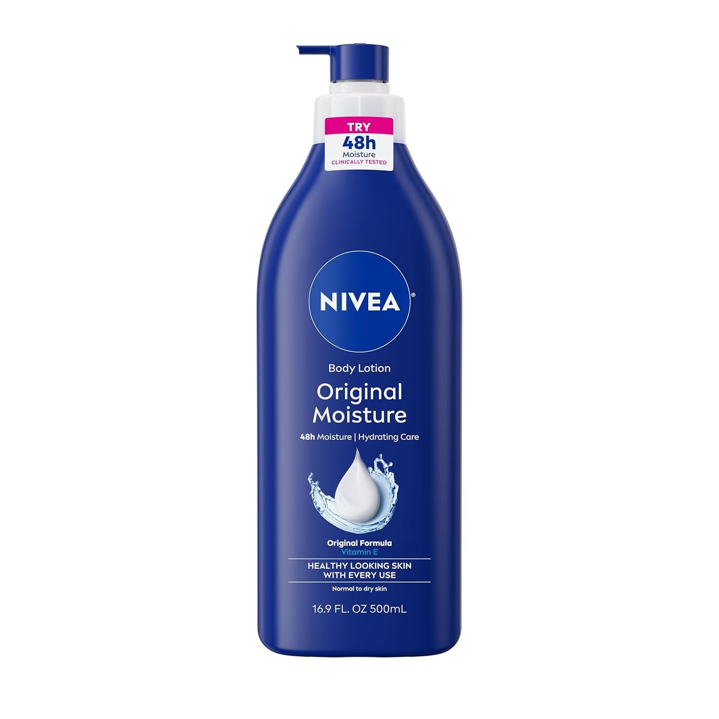 NIVEA_Original_Moisture_Body_Lotion_with_Vitamin_E,_48-Hour_Body_Moisturizer_for_Normal_to_Dry_Skin,_16.9_Fl_Oz_Pump_Bottle