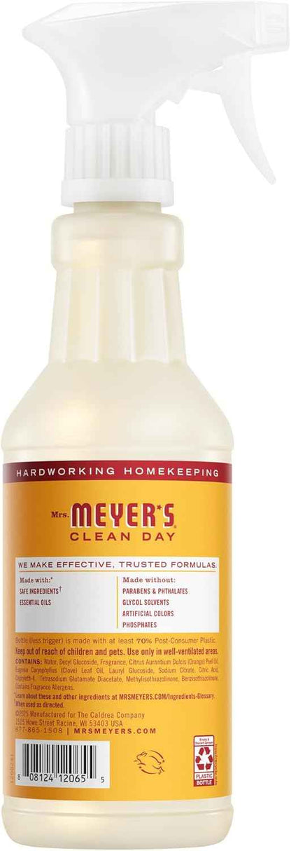 Mrs. MEYER'S CLEAN DAY Multi-Surface Everyday Cleaner, Clementine Scent, 16 Fl Oz Bottle
