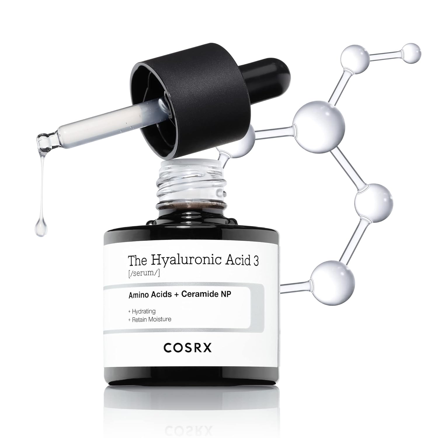 COSRX_Pure_Sodium_Hyaluronic_Acid_3%_Serum,_Hydratying_&_Moisture_Boosting_for_Fine_Lines_&_Wrinkles,_Repair_Dry_Skin,_0.67fl.oz/20ml,_No_Artificial_Fragrance,_Korean_Skin_Care