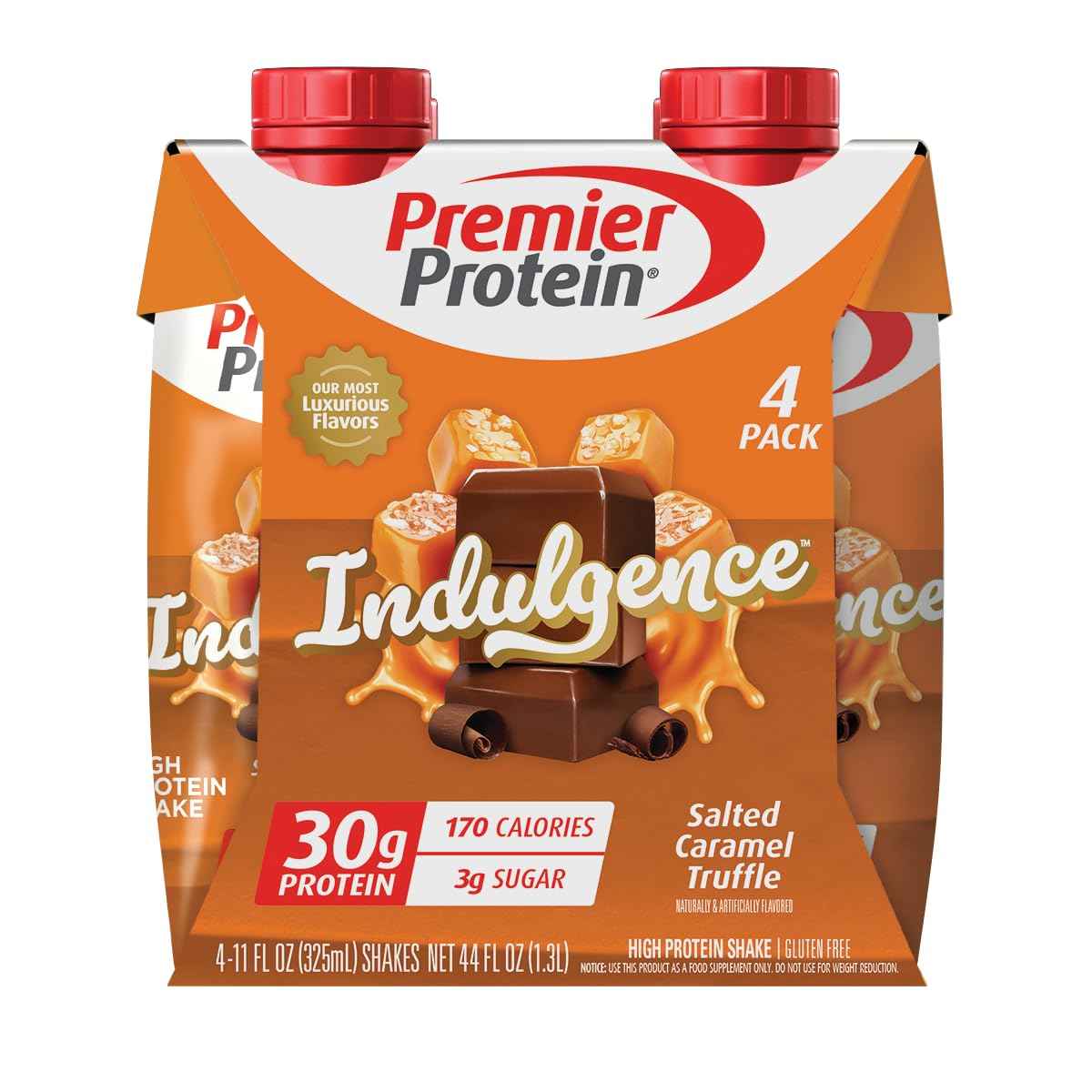 Premier Protein Shake INDULGENCE, 30g Protein, 170 Calories, 3g Sugar, 11.5 fl oz