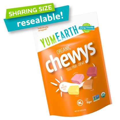 YumEarth_Organic_Chewys_Fruit_Flavored_Chews,_5oz_Sup,_Allergy_Friendly,_Gluten_Free,_Non-GMO,_Vegan,_No_Artificial_Flavors_or_Dyes_(Pack_of_1)
