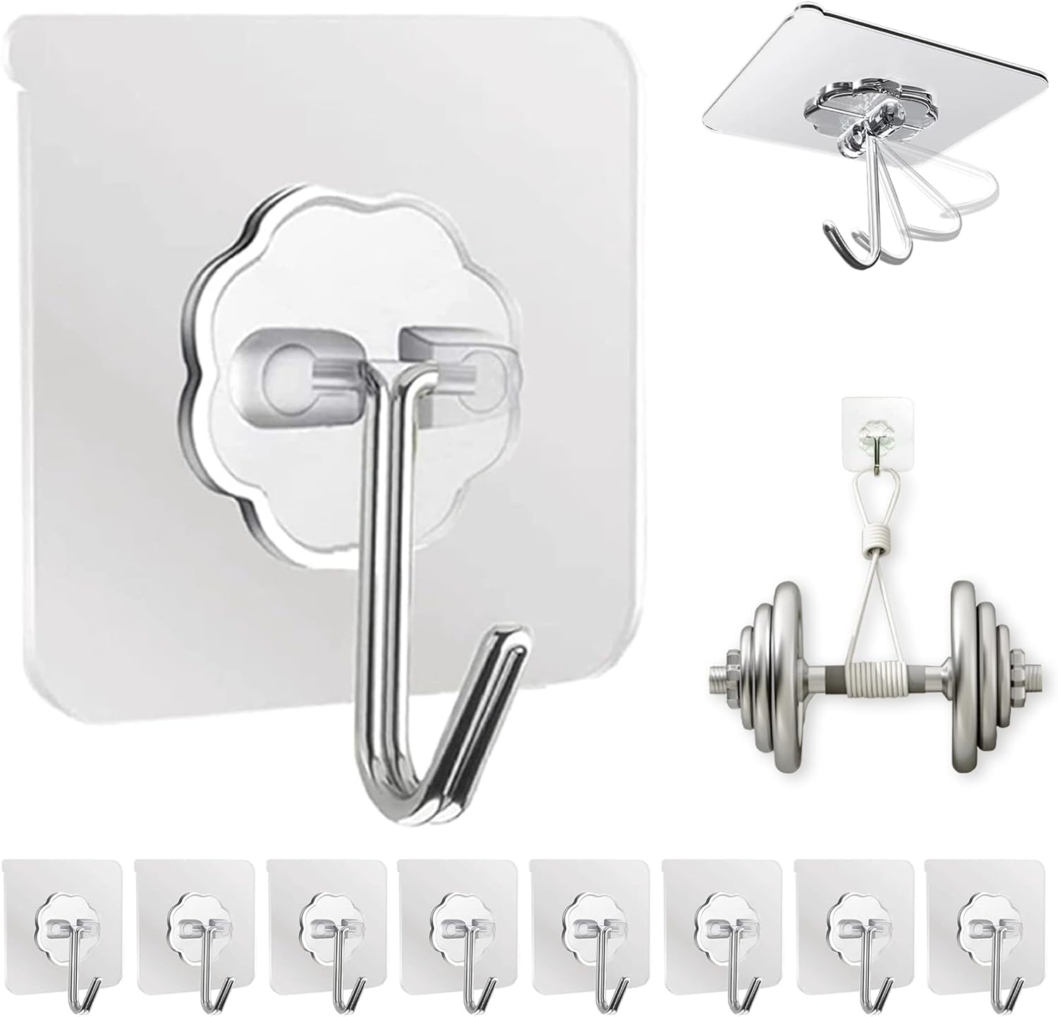 Adhesive_Wall_Hooks_for_Hanging_Heavy_Duty_50_lbs_Large_Hooks_for_Walls_No_Damage,_Towel_Sticky_Clear_Hook,_Waterproof,_Home,_Bathroom,_Kitchen,_Office,_and_Outdoor_10_Pack
