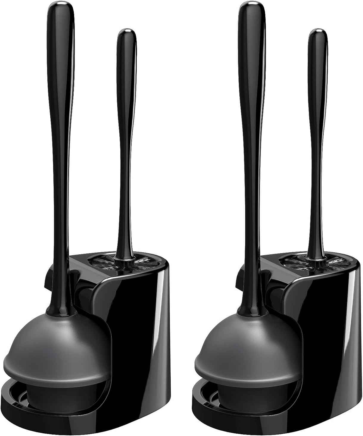 MR.SIGA Toilet Plunger and Bowl Brush Combo for Bathroom Cleaning
