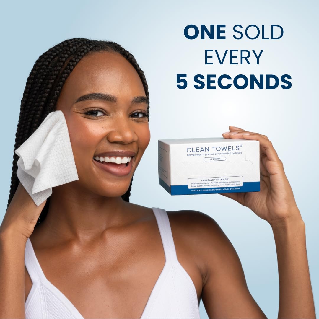 Clean_Skin_Club_Clean_Towels®,_100%_USDA_Biobased_Face_Towel,_Disposable_Face_Towelette,_Eczema_Association_Accepted,_Makeup_Remover_Dry_Wipes,_Ultra_Soft,_1_Pack,_25_Ct