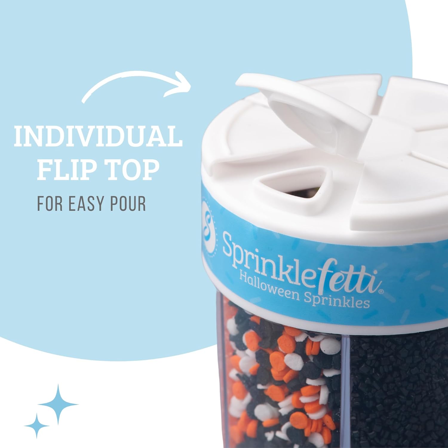 Sweets_Indeed_Halloween_6-Cell_Sprinkle_Jar_–_6_Variety_Sprinkle_Compartments_|_Edible_Cake_Decorations_for_Cupcakes,_Cookies,_Cakes_&_Desserts_|_6.45_oz