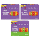 Atkins Endulge Gummy Bears Variety Pack, Low Sugar, Keto Friendly Candy, 18 Pack (12 Sweet Gummy Bears, 6 Sour Gummy Bears)
