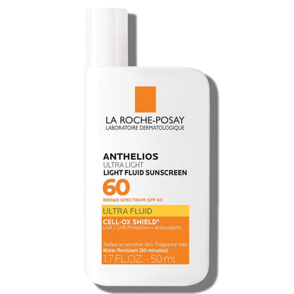La_Roche-Posay_Anthelios_Light_Fluid_Facial_Sunscreen_SPF_60,_Lightweight_Sunscreen_For_Face,_Fluid_Texture,_Broad_Spectrum_SPF_+_Antioxidants,_Oil_Free_&_Oxybenzone_Free,_Travel_Size_1.7_Fl._Oz.