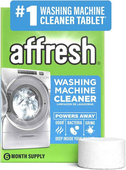 Affresh Washing Machine Cleaner, Helps Power Away Odor Causing Bacteria & Grime Deep Inside Pump, Valve & Hoses