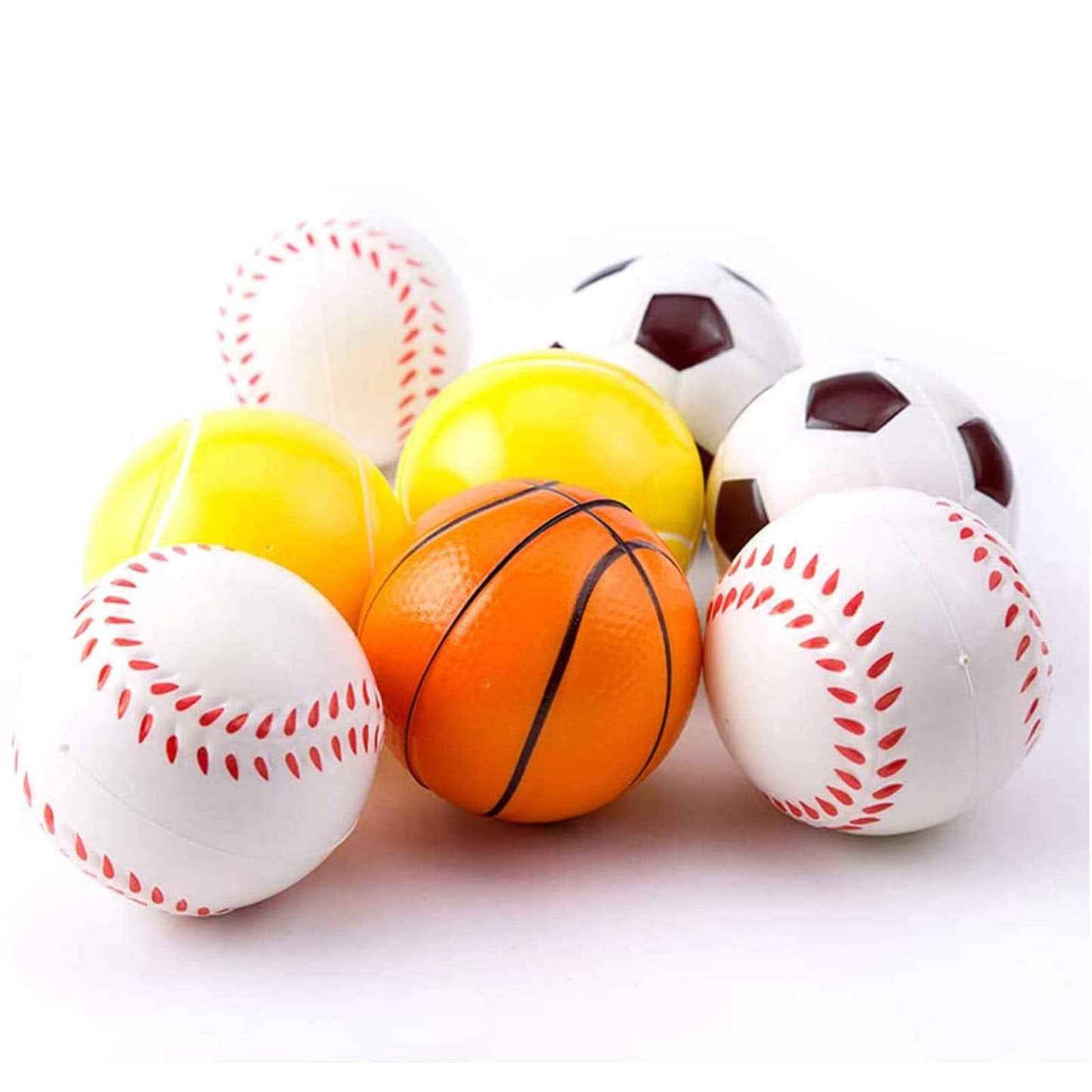 24 Pack Squeezable World Stress Balls for Kids Mini Earth Ball - Pressure Relieving Health Balls Globe Pattern Balls , School, Classroom, Party Favors (2.5" Inches)