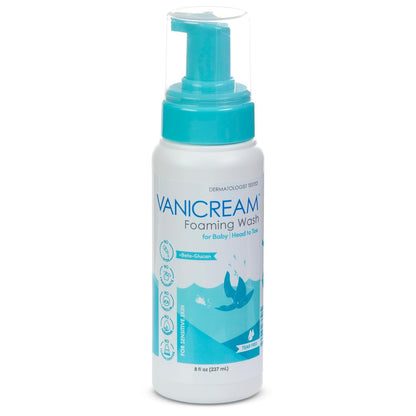 Vanicream_Foaming_Wash_for_Baby,_8_Oz,_Gentle_Cleanse_and_Moisture,_Tear-Free_Baby_Shampoo_and_Body_Wash_with_Beta-Glucan,_Formulated_without_Common_Irritants_for_Sensitive_Skin,_All_Ages