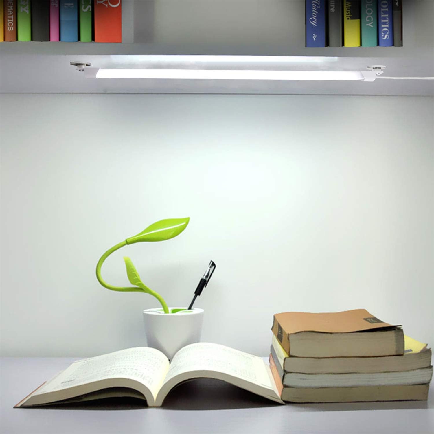 110V_LED_Under_Cabinet_Lighting,17inch_LED_Strip_Light_Bar_with_6ft_Power_Cord,Magnetic_Installation,Super_Slim_Counter_Light,Reading_Desk_Lamp_for_Kitchen/Work_Table._(White/Natural_White)