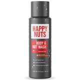 HAPPY NUTS Big Wood Body and Nut Wash - Moisturizing Men's Shower Gel, Natural Bodywash with Deep Cleanse for Sensitive Skin - Men's Body Soap