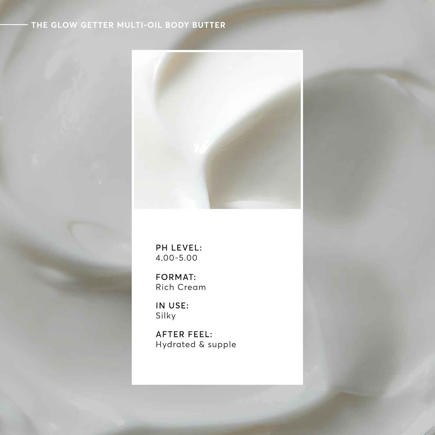 Naturium The Glow Getter Whipped Multi-Oil Body Butter, Firming Cream & Body Moisturizer with Shea Butter, 7.7 fl oz