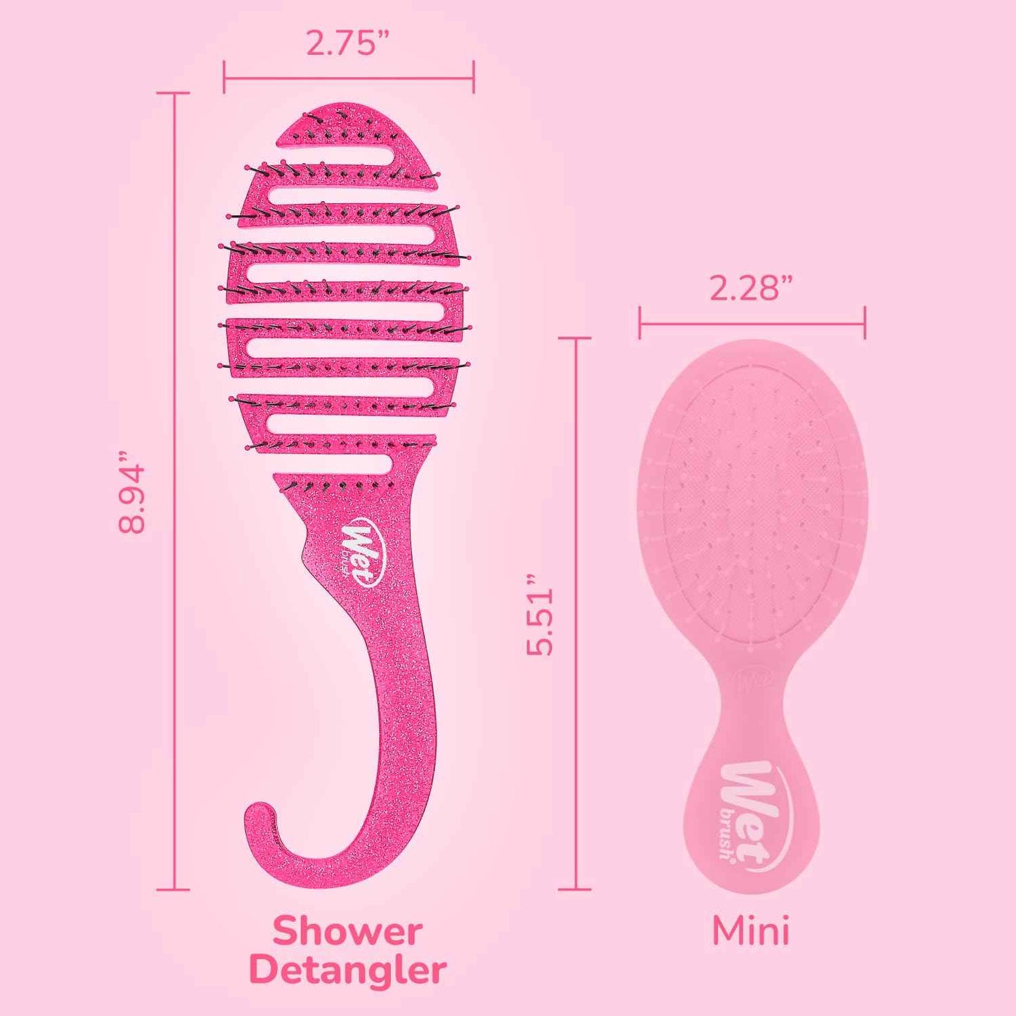 Wet Brush Shower Hair Brush Detangler - Exclusive Ultra-soft IntelliFlex Bristles - Minimizes Pain And Protects Against Split Ends and Breakage - Comb For Women, Men, Wet & Dry Hair