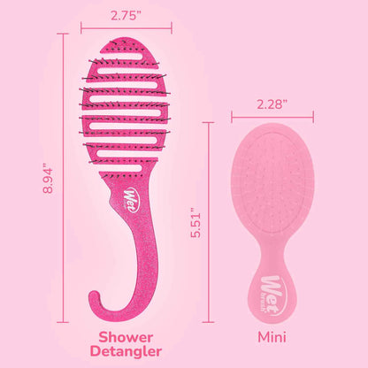 Wet Brush Shower Hair Brush Detangler - Exclusive Ultra-soft IntelliFlex Bristles - Minimizes Pain And Protects Against Split Ends and Breakage - Comb For Women, Men, Wet & Dry Hair
