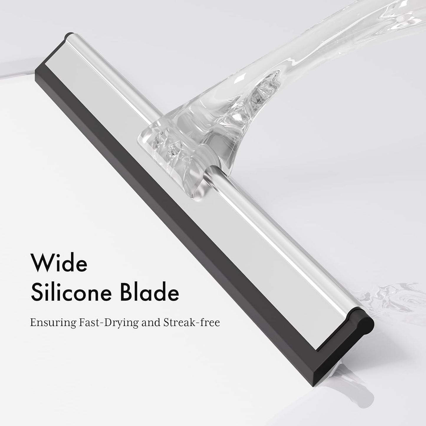 AmazerBath_Shower_Squeegee_for_Glass_Doors,_All-Purpose_Squeegee_with_Suction_Hook_&_Adhesive_Hook,_Clear_Squeegee_for_Shower_Glass,_Windows,_Mirrors,_Tiles_and_Car_Windows_-_10_Inches,_Clear