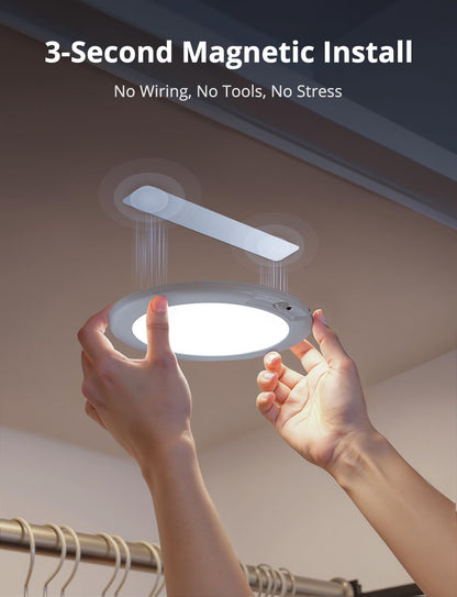 Combuh_Battery_Operated_Shower_Light_Waterproof_Inside,_Rechargeable_Motion_Sensor_Ceiling_Lights_Battery_Powered_with_Remote,_No_Wiring_Magnetic_Cordless_LED_Overhead_Lighting_for_Closet_Hallway