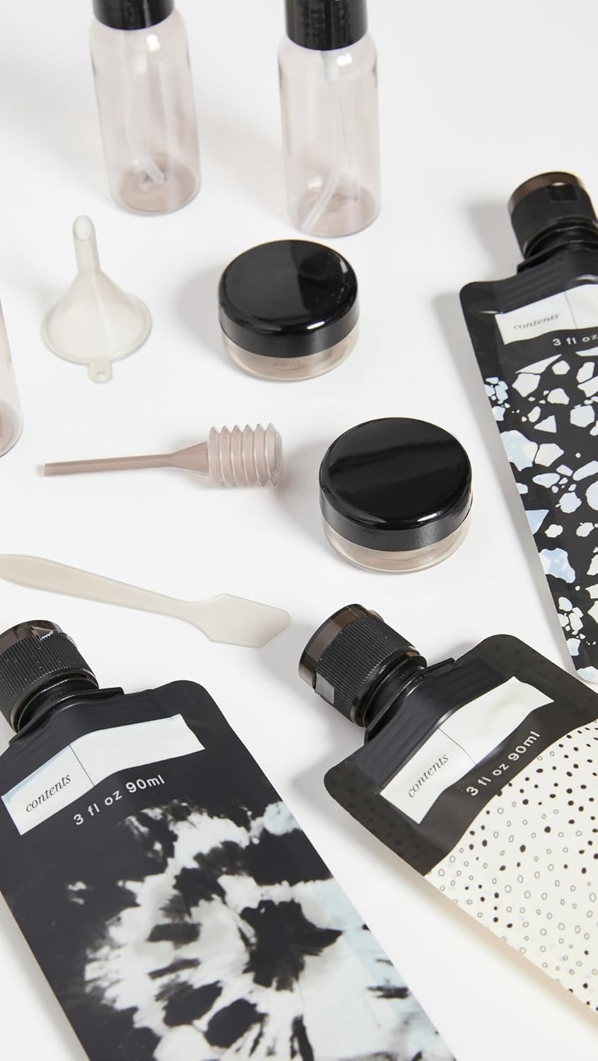 Kitsch_11_PCS_Travel_Containers_for_Toiletries_–_Travel_Essentials_Kit_for_Shampoo,_&_More_-_TSA_Approved_Bottles_for_Travel_Size_Toiletries,_Leak-Proof_Refillable_Travel_Containers_-_Black_&_Ivory