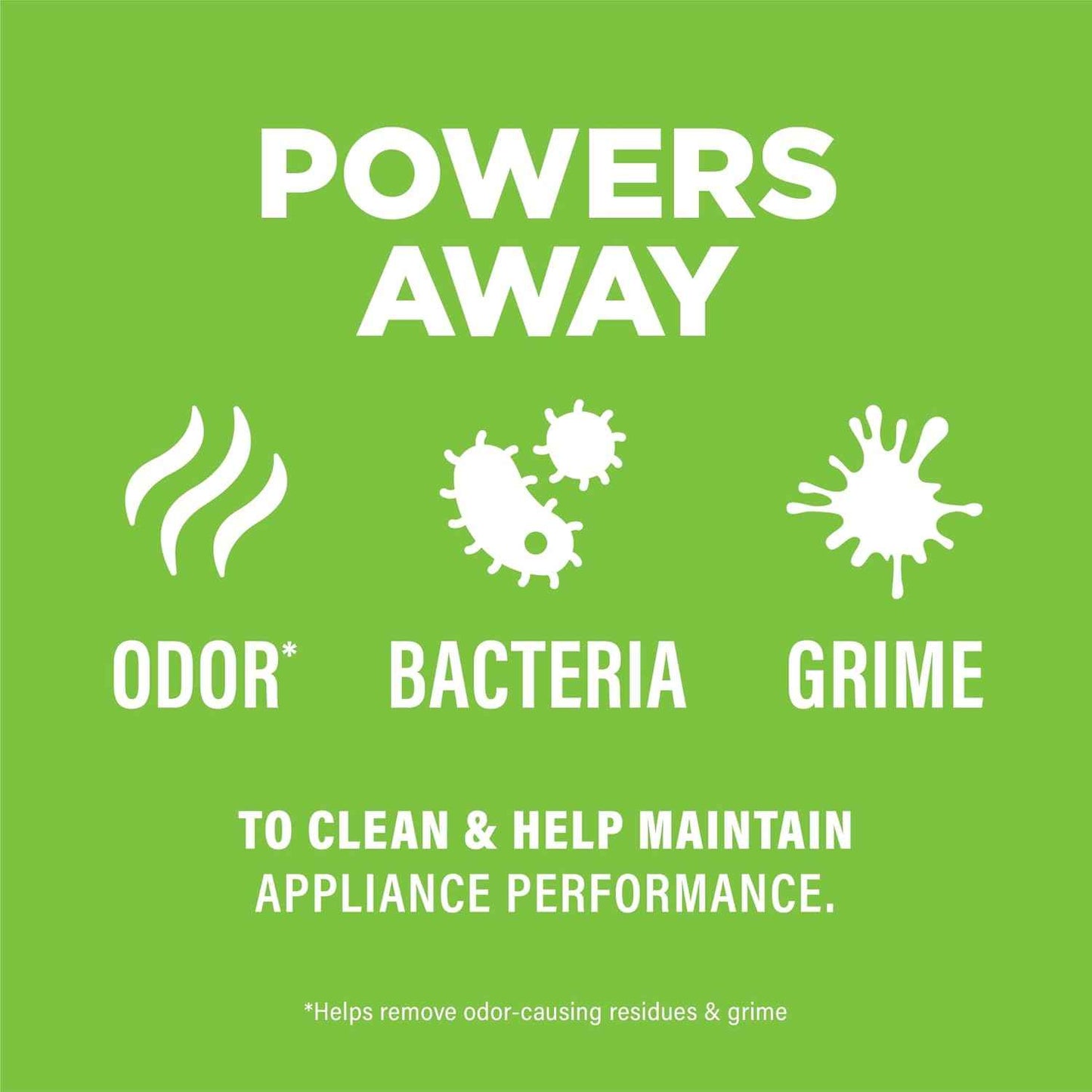 Affresh Garbage Disposal Cleaner, Helps Power Away Odor Causing Bacteria, Debris & Grime in Grind Chamber, Impeller & Drain Pipe