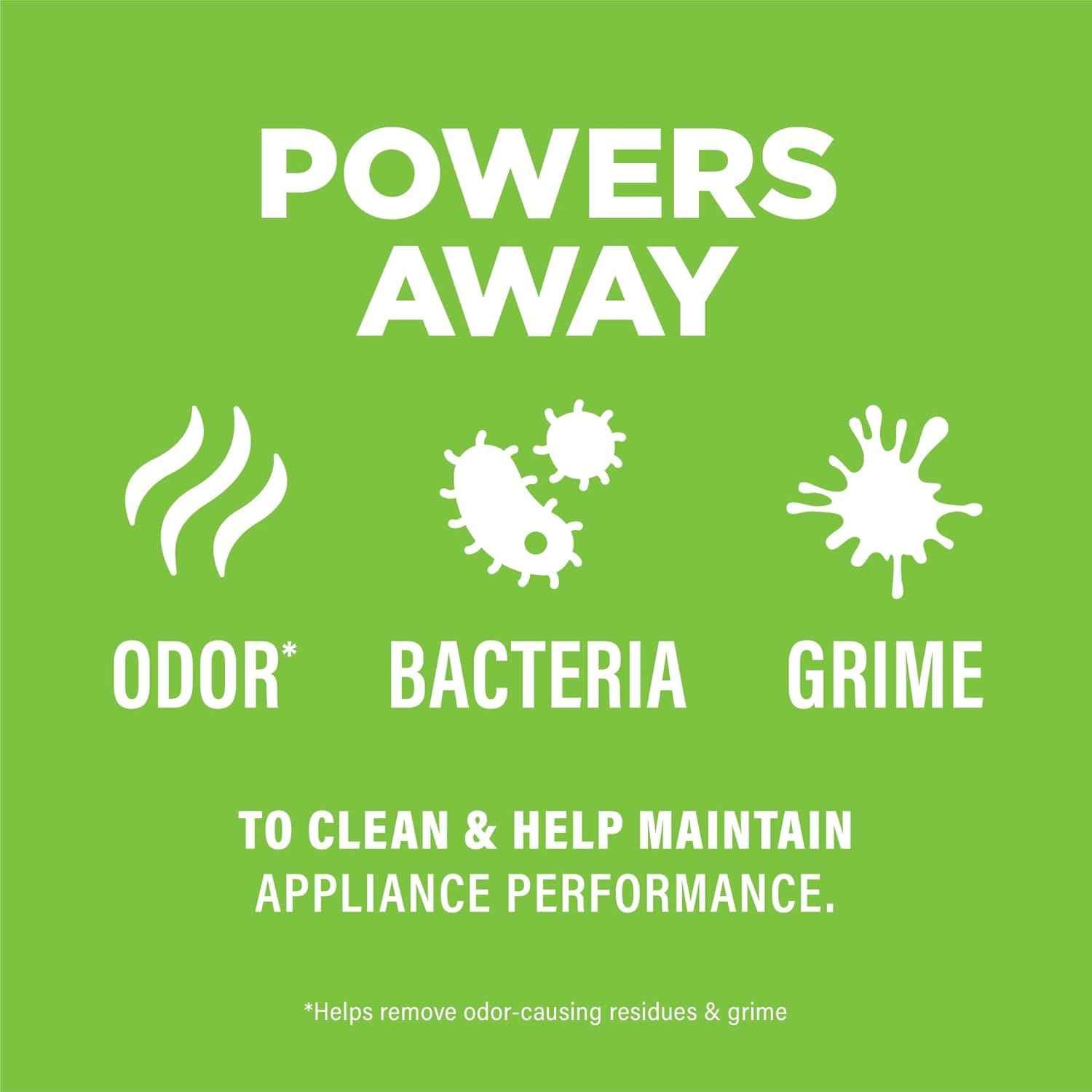 Affresh Garbage Disposal Cleaner, Helps Power Away Odor Causing Bacteria, Debris & Grime in Grind Chamber, Impeller & Drain Pipe