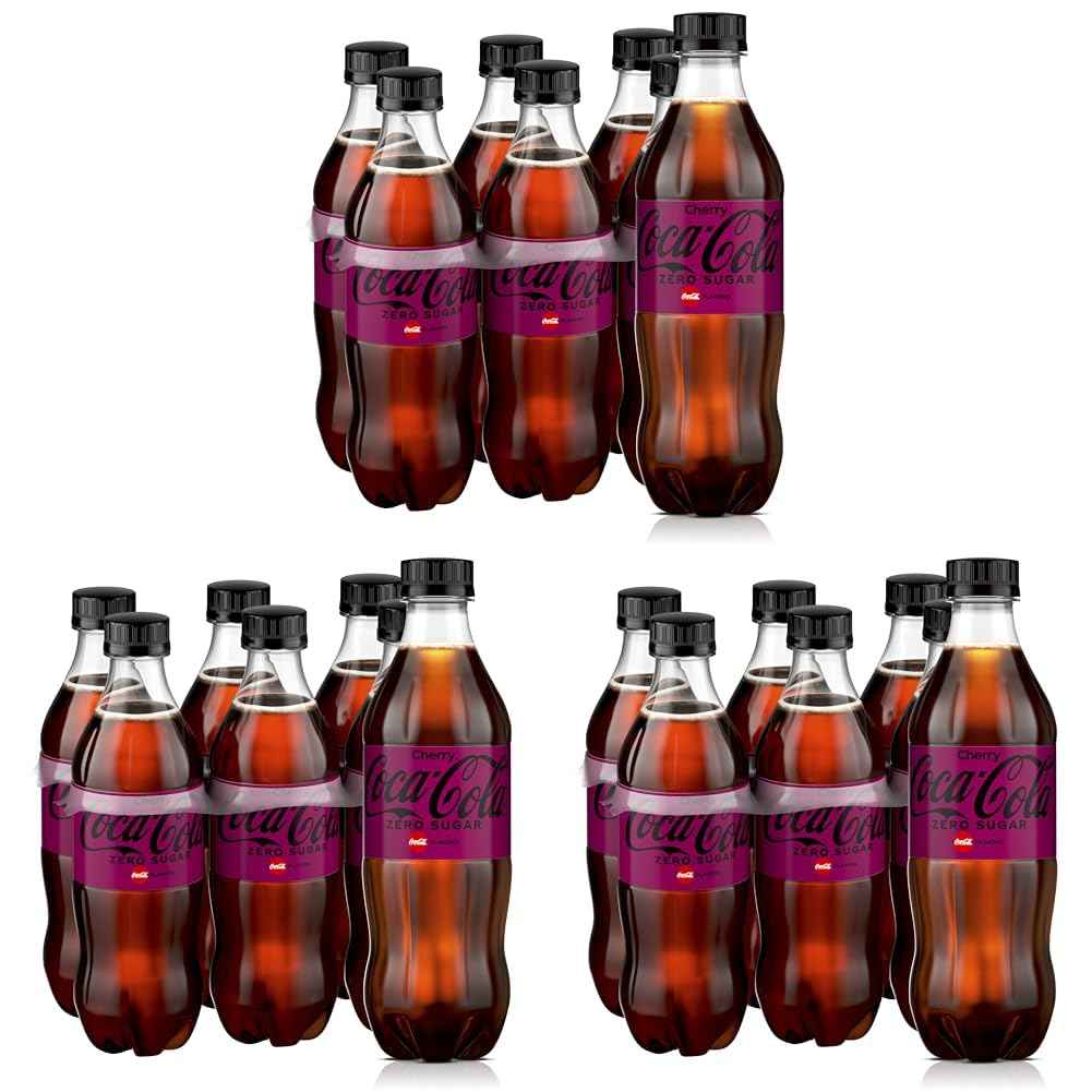 Coca-Cola Zero Sugar Cherry Diet Soda Soft Drink, 16.9 fl oz