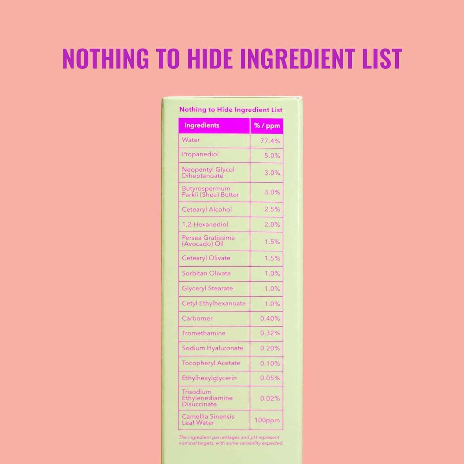 Good Molecules Lightweight Daily Moisturizer Face Cream – Non-Greasy Facial Moisturizer Face Lotion with Shea Butter & Hyaluronic Acid