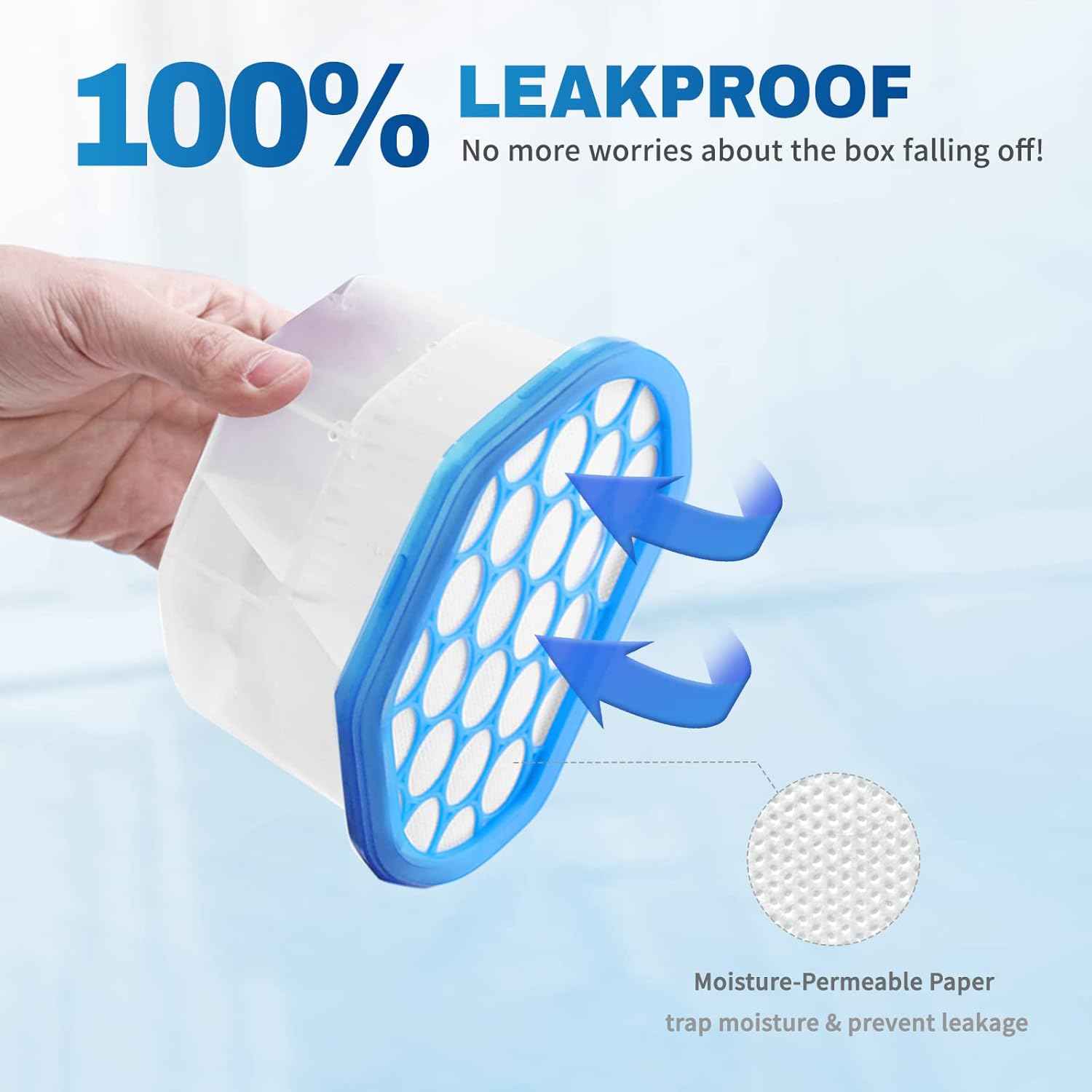 Vacplus Moisture Absorbers - Dehumidifiers for Closet, Efficient Humidity Absorber Boxes Collect Excess Moisture for Bathroom, Kitchen, Study