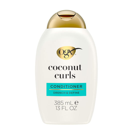 OGX_Quenching_+_Coconut_Curls_Curl-Defining_Conditioner,_Nourishing_Curly_Hair_Conditioner_with_Coconut_/Citrus_Oil_&_Honey,_Paraben-Free_with_Sulfate-Free_Surfactants,_13oz
